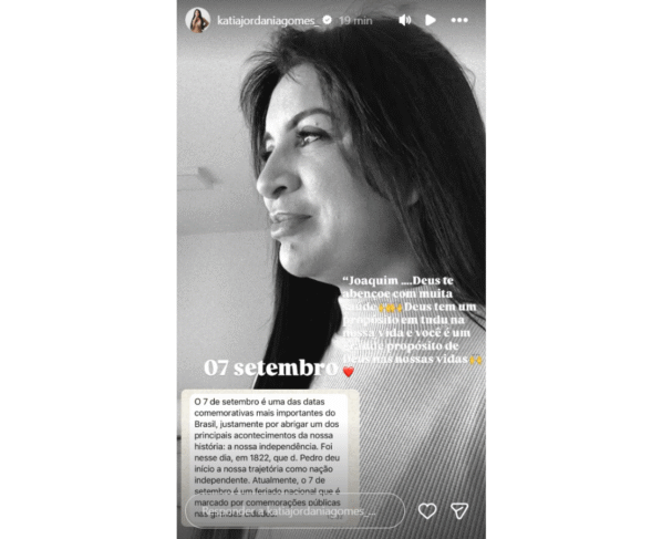 Reprodução Instagram Kátia Gomes