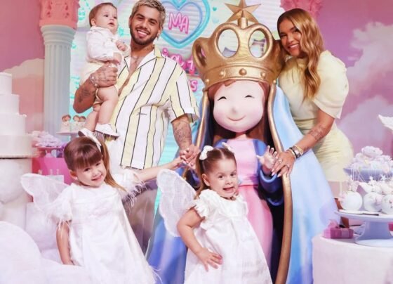 José Leonardo, Zé Felipe, Virginia Fonseca, Maria Alice e Maria Flor - Foto: Agência Brazil News