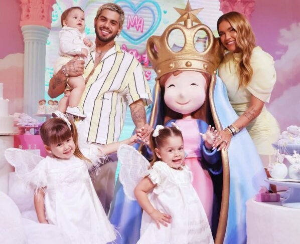 José Leonardo, Zé Felipe, Virginia Fonseca, Maria Alice e Maria Flor - Foto: Agência Brazil News