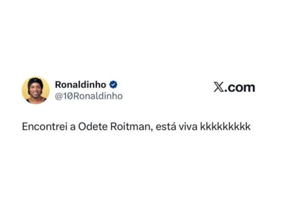 Reprodução X @10ronaldinho