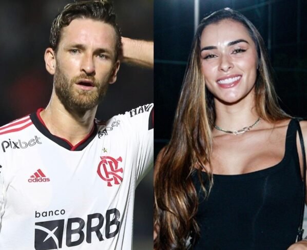 Léo Pereira e Tainá Castro ficam cara a cara em audiência no Fórum da Barra da Tijuca, no Rio de Janeiro / Reprodução