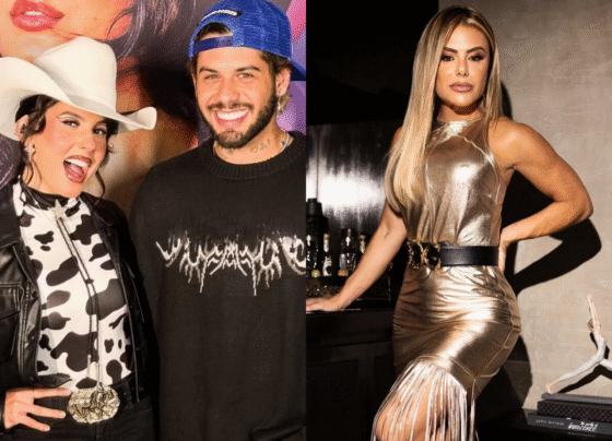 Ana Castela, Zé Felipe e Poliana Rocha. Reprodução/ Redes Sociais