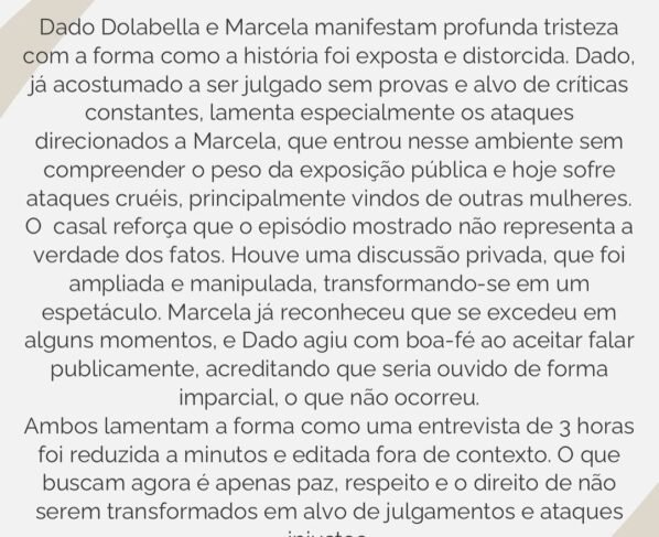 Reprodução: Instagram/@dadodolabella